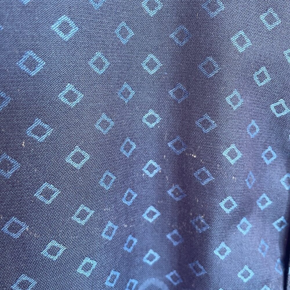 Robert Graham Men's Button Down Shirt Jacquard Blue Size L Long Sleeve - Picture 15 of 15